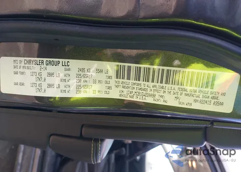 2014 Jeep Cherokee Latitude from USA, damaged, VIN 1C4PJMCB1EW220090